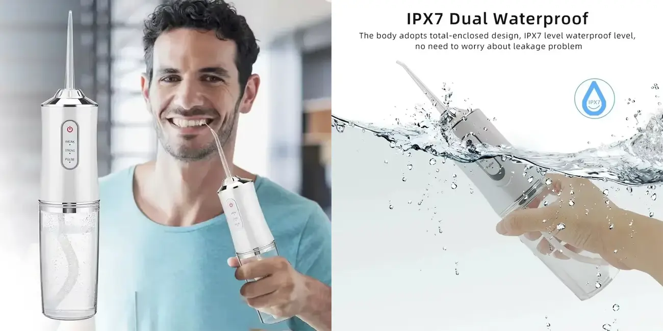 Irrigador dental recargable