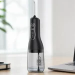 Irrigador bucal portátil OasiSmile con 4 modos, 5 boquillas y depósito de 300 ml