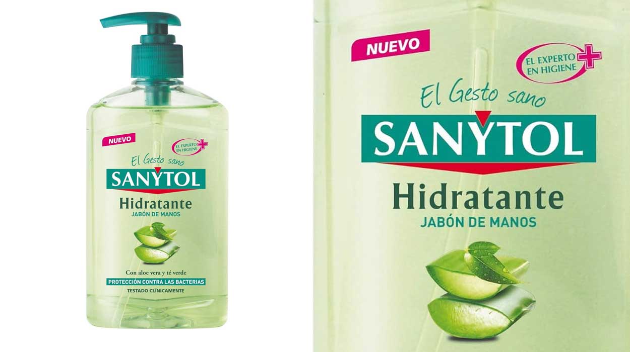 JAbón de manos Sanytol Aloe Vera Té Verde barato