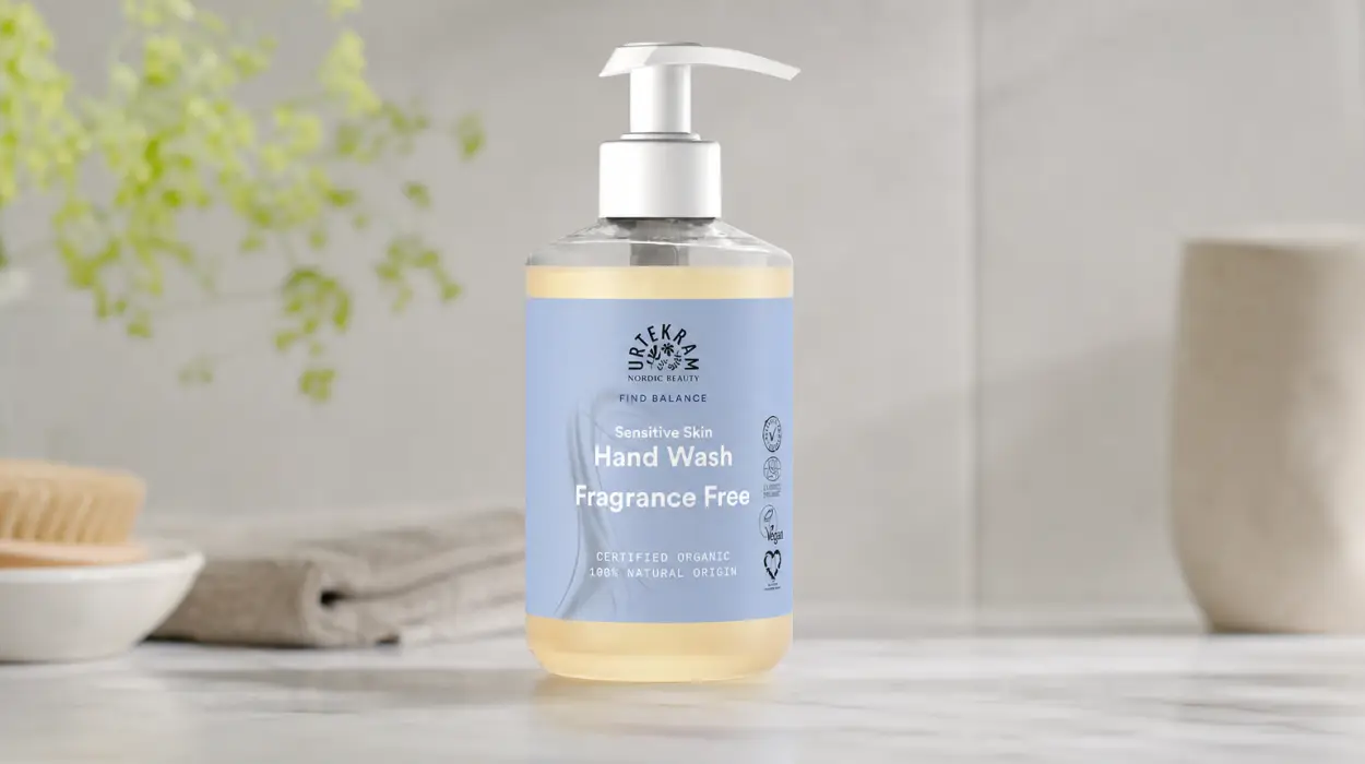 Jabón de manos Urtekram Find Balance sin perfume de 300 ml para piel sensible