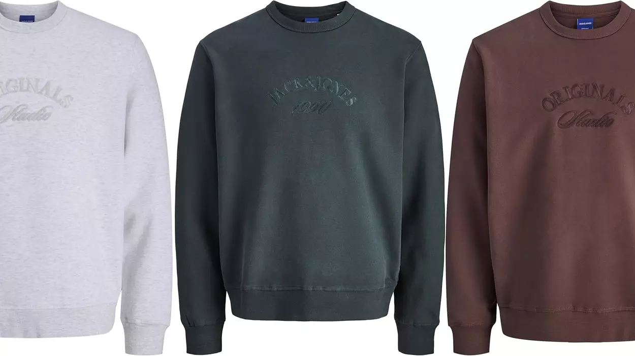 Sudadera Jack & Jones Sweat Jorbleecker Branding Crew para hombre
