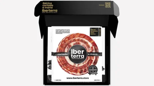 Jamón de bellota 100% ibérico Iberterra loncheado