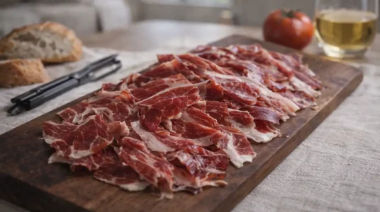 Jamón de Bellota 100% ibérico Pata Negra loncheado