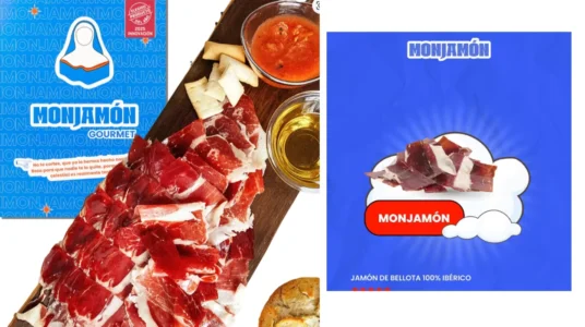 jamón de bellota 100% ibérico Pata Negra loncheado MonJamon +42 meses Premium (5 sobres de 80 g)