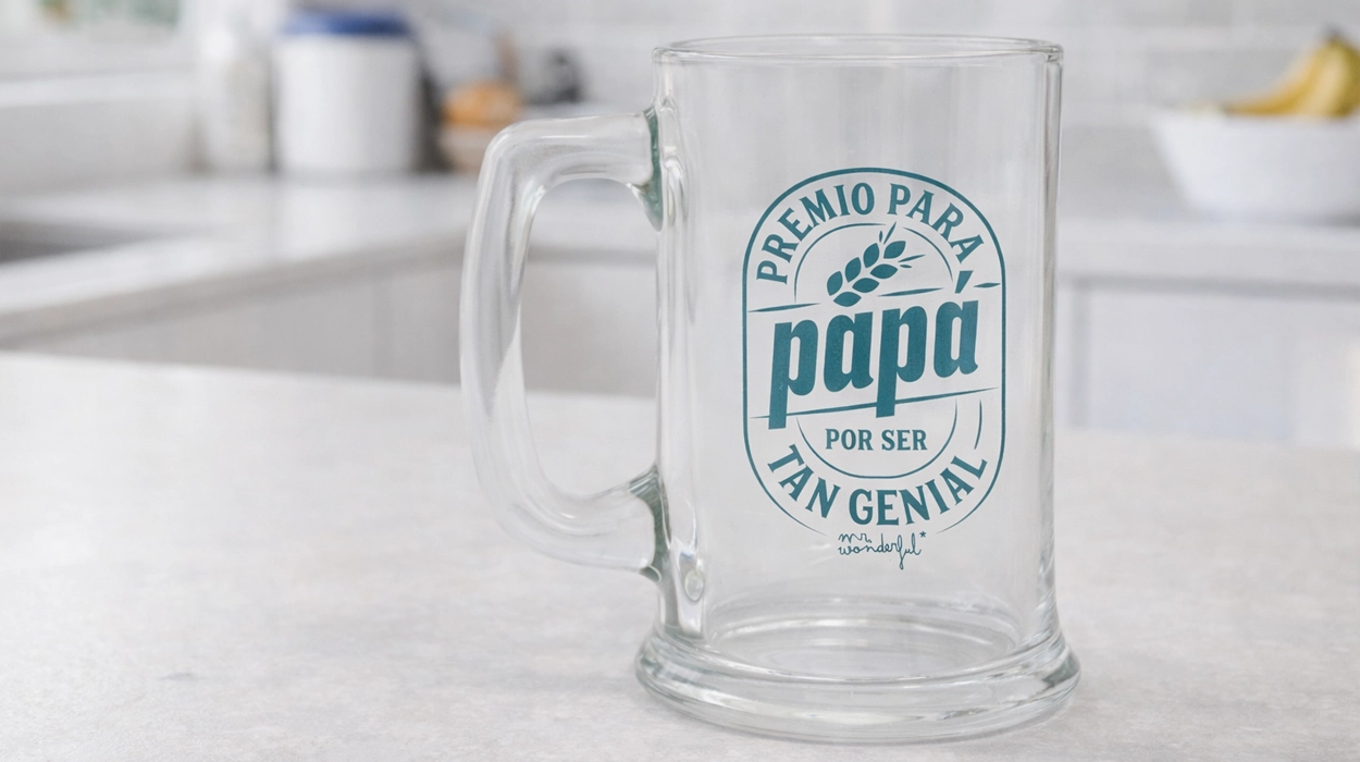 jarra de cerveza Mr. Wonderful premio para papá por ser tan genial