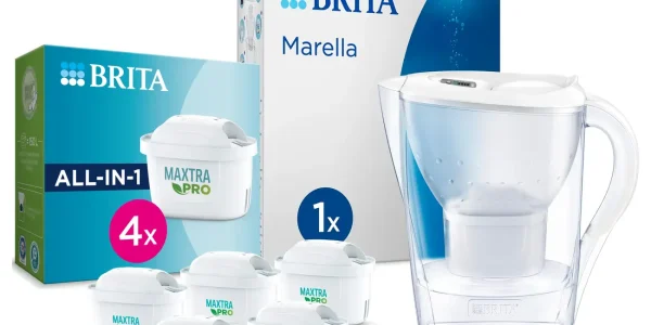 Chollo jarra filtrante brita marella cristal + 5 filtros maxtra pro