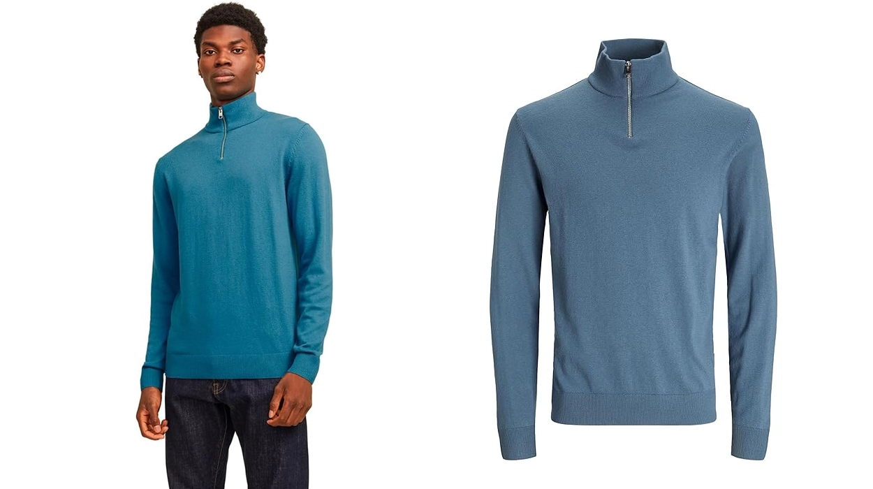 jersey Jack & Jones Jjeemil Knit Half Zip para hombre barato