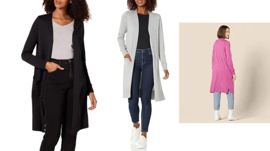 jersey cárdigan largo Amazon Essentials para mujer