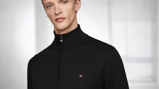 jersey tommy hilfiger con cremallera essential cotton zip