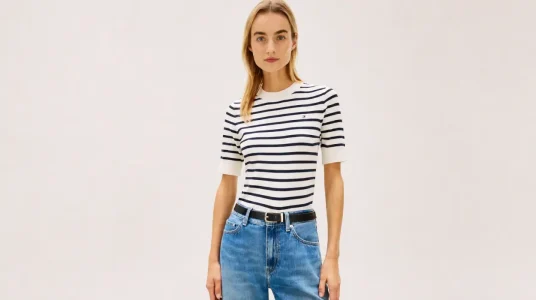 Jersey de manga corta Tommy Hilfiger para mujer en multicolor