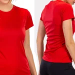Camiseta deportiva Joma Combi roja para mujer