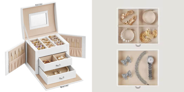 Caja joyero organizador Songmics