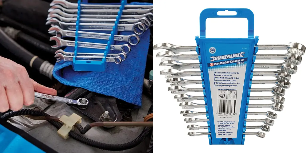 Juego de 12 llaves combinadas Silverline Tools SP1236