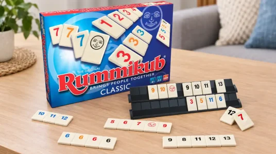 Rummikub Original de Bizak, el juego de mesa de fichas y números para 2-4 jugadores