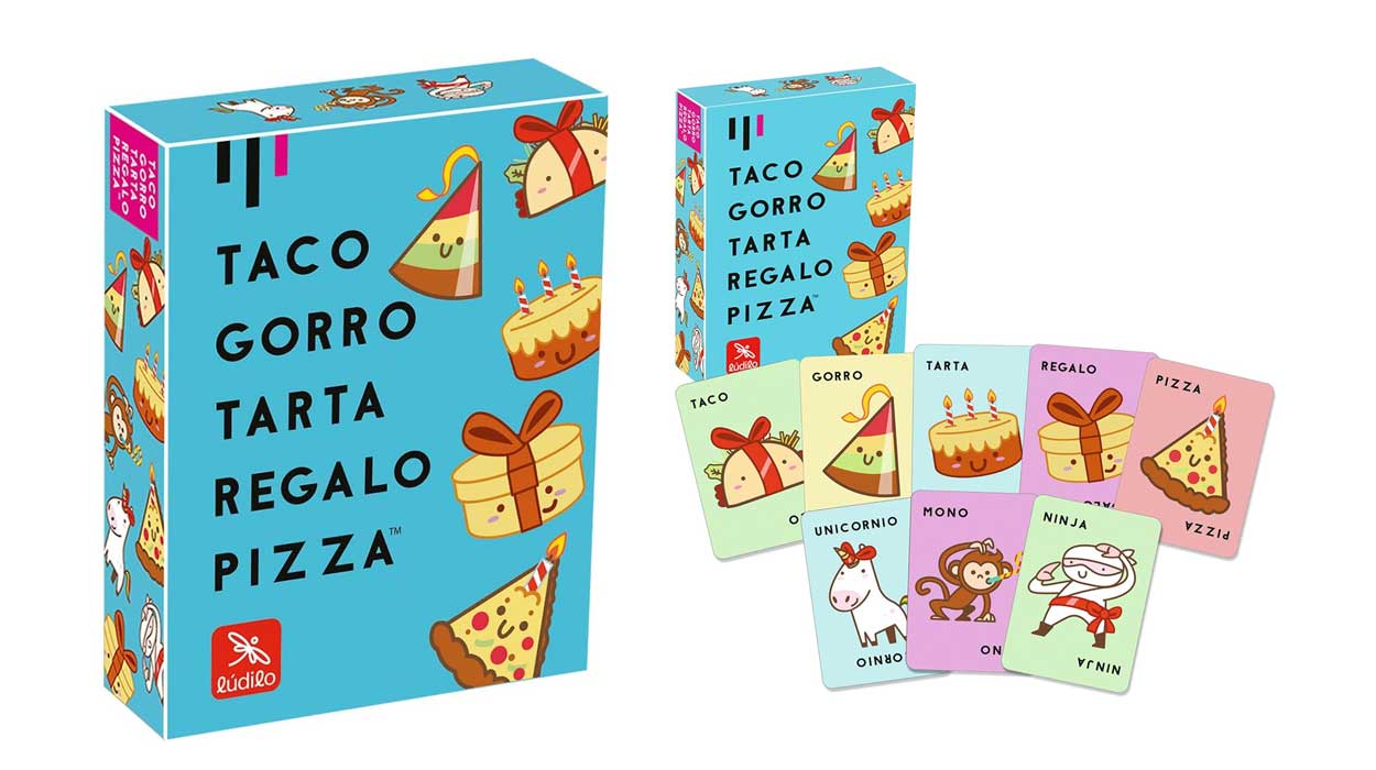 Juego de cartas Taco Gorro Tarta Regalo Pizza barato