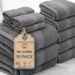 juego de 10 toallas de baño Lebengood grandes y pequeñas