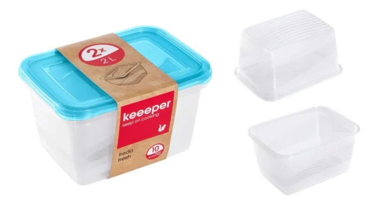juego de 2 fiambreras Keeeper de 2 litros