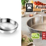 juego de 2 sartenes BRA Signature de acero inoxidable 24 y 28 cm