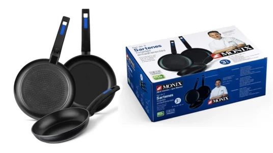 juego de 3 sartenes Monix Martin Berasategui baratas