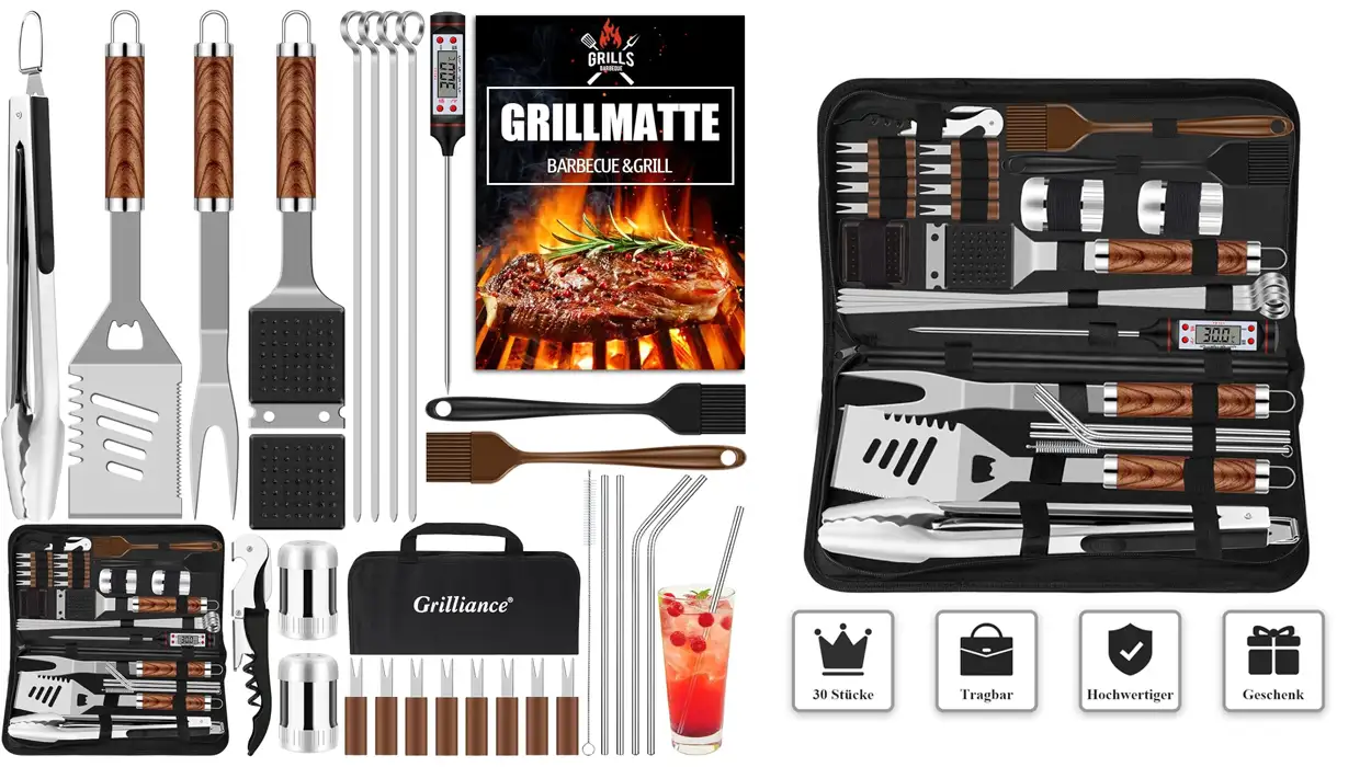 juego de 30 utensilios para barbacoa Grilliance barato