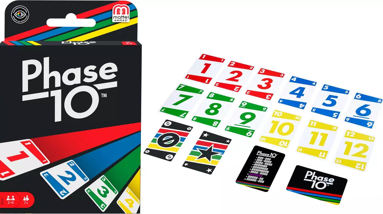 Juego de cartas Mattel Games Phase 10