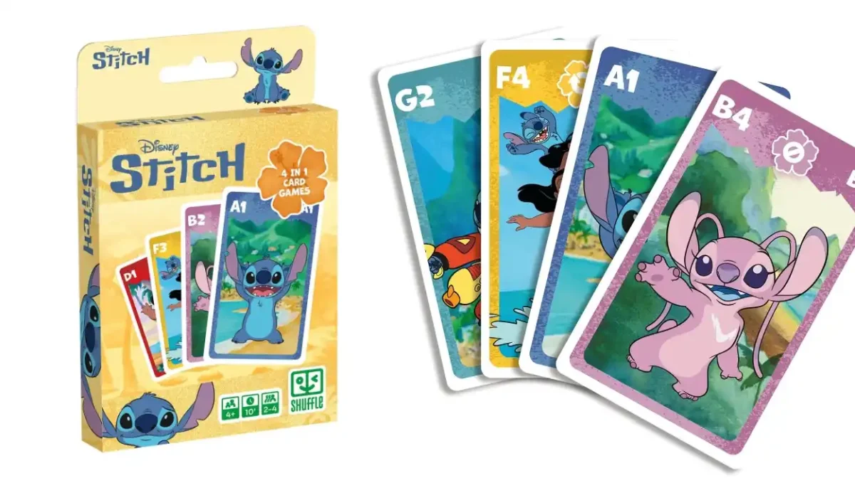 Juego de cartas Shuffle 4 en 1 de Stitch