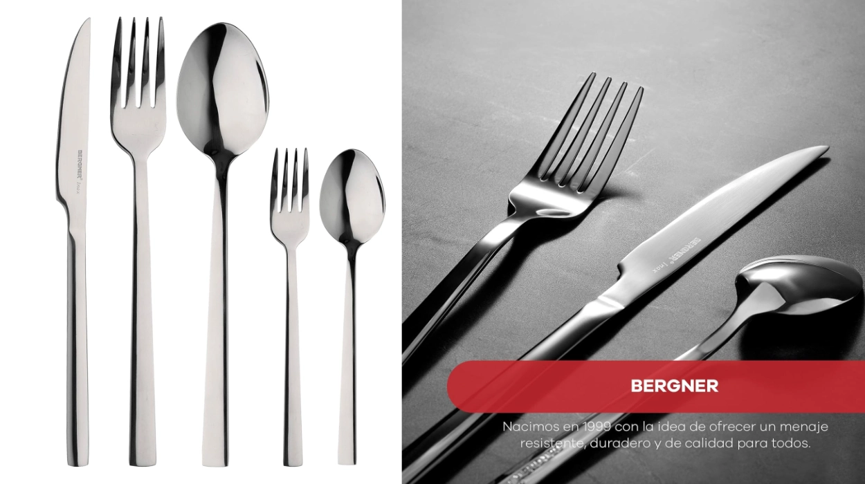 juego de cubiertos Bergner Sofia de 60 piezas para 12 personas