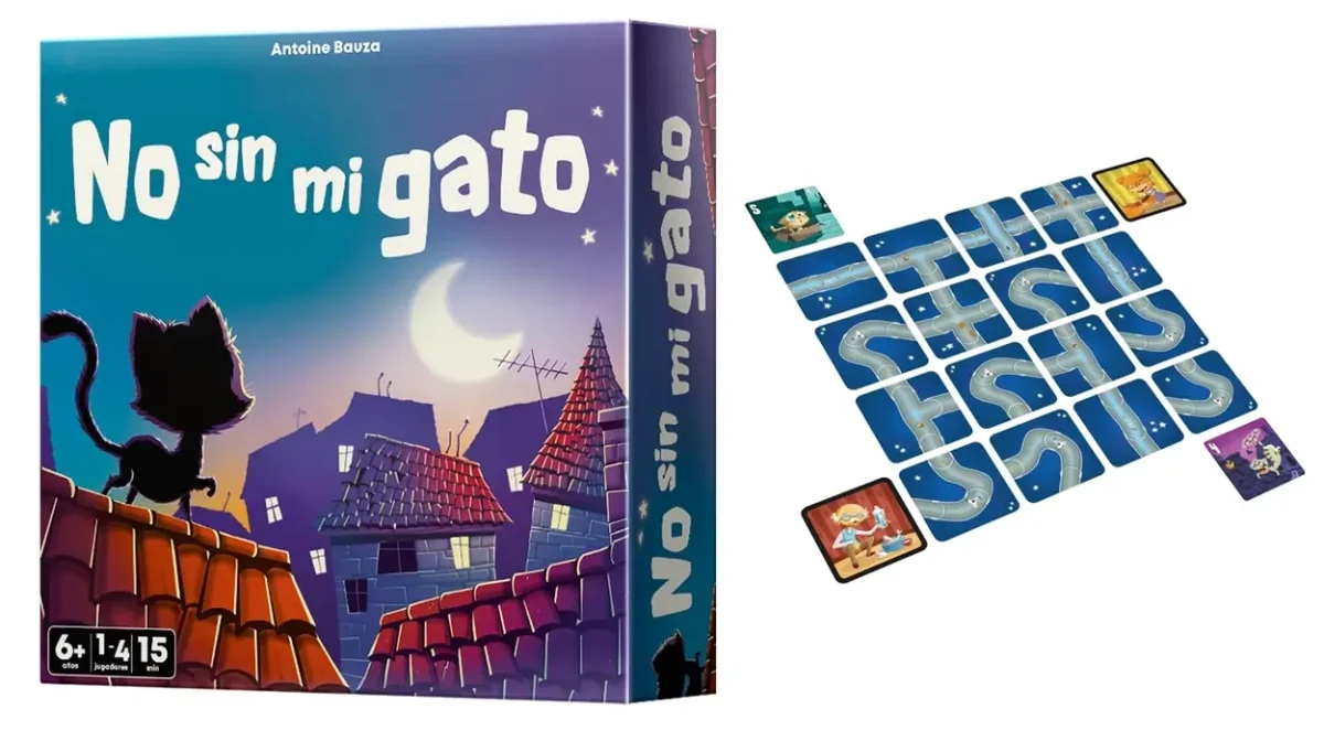 Entretenimiento económico para niños a partir de 6 años: Llévate el juego de mesa "No sin mi gato" por menos de 10 euretes