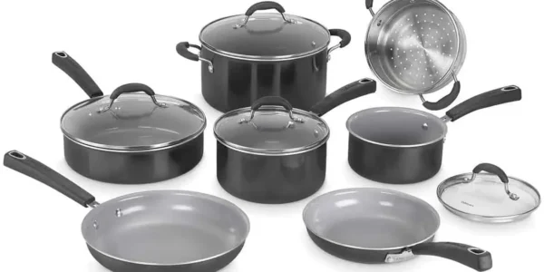 Chollo juego de ollas y sartenes cuisinart ceramica xt de 11 piezas