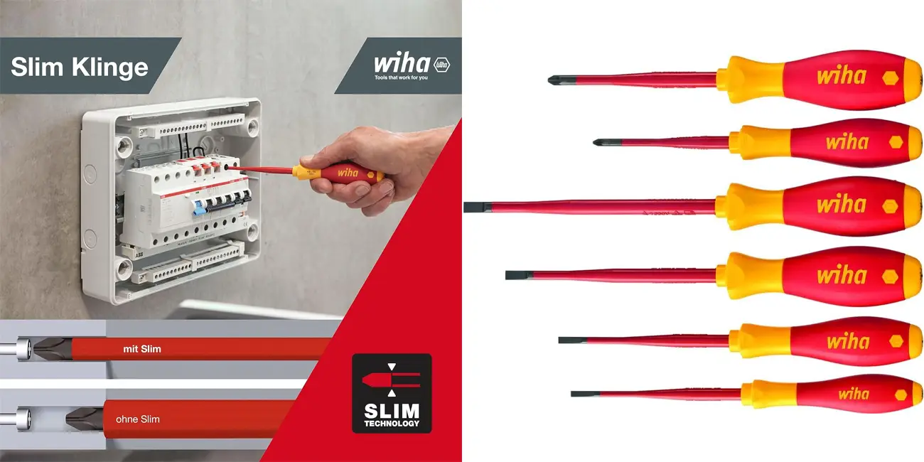 Juego de destornilladores WiHa SoftFinish slimFix