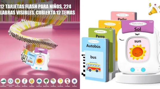 Juguete educativo con 112 tarjetas flash didácticas