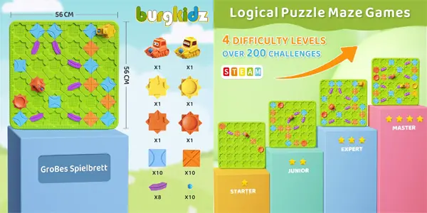 Juego de lógica rompecabezas Burgkidz