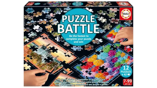 Juego de mesa Puzzle Battle Paisajes de Educa