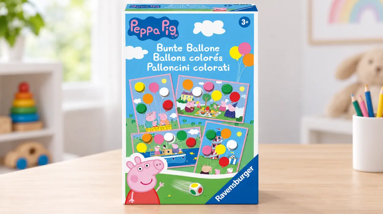 Juego de mesa Ravensburger Peppa Pig para aprender los colores desde 3 años