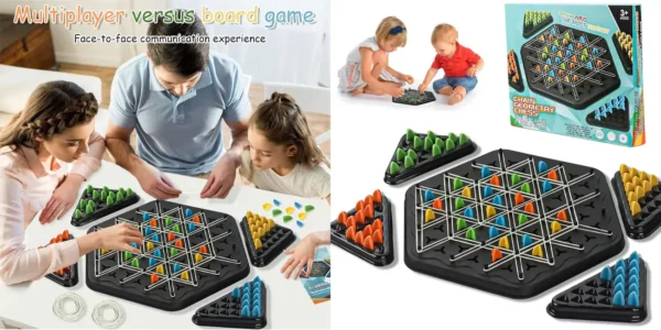 Juego de mesa Triggle (ajedrez triangular)