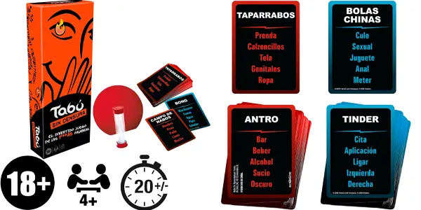 Juego de mesa Tabú sin Censura