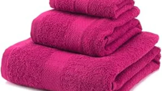 Juego de toallas de algodón peinado: ducha, mano y bidet