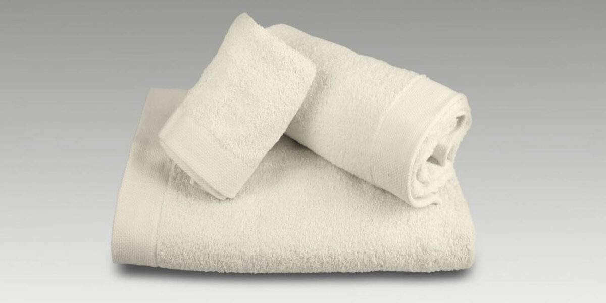 Juego de 3 toallas Burrito Blanco 100% algodón