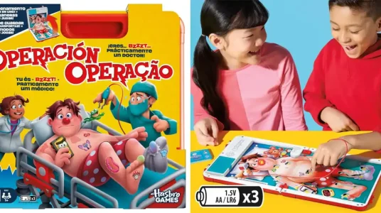 Juego de mesa electrónico Operación con estuche Todo en uno