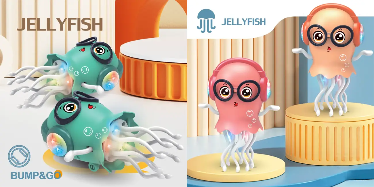 Juguete musical Jellyfish Bump&Go