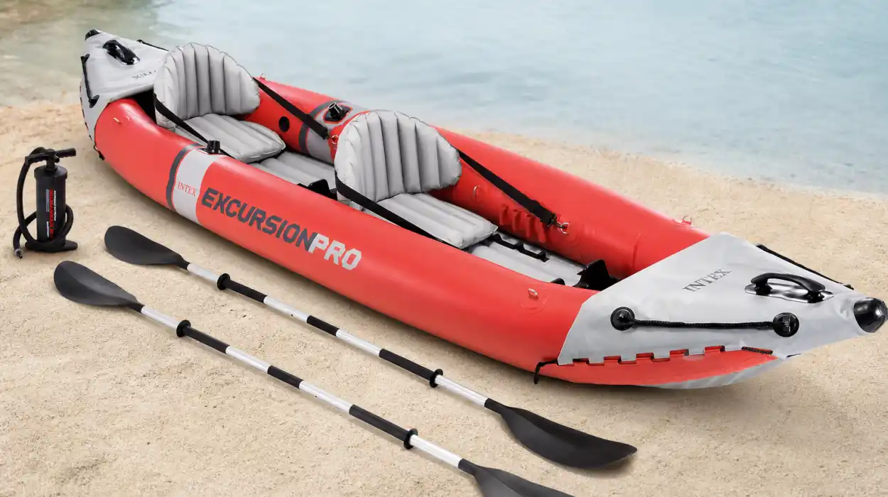 Kayak hinchable Intex Excursion Pro para 2 personas con remos y hinchador