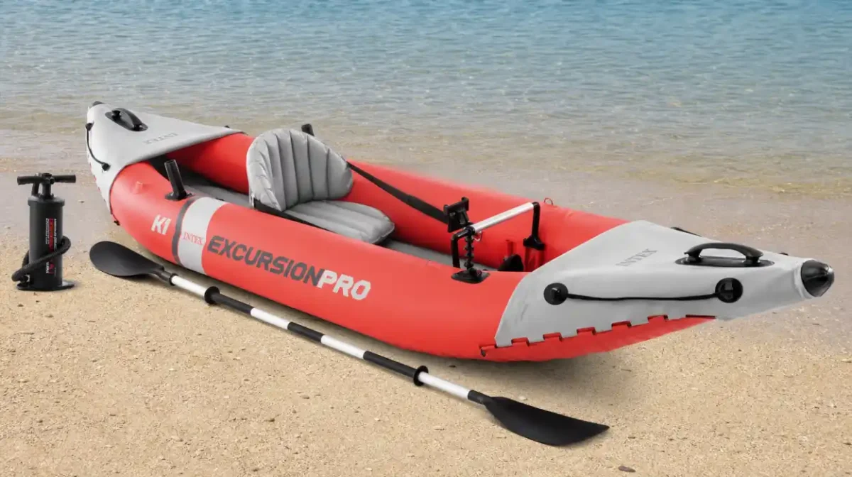 Kayak hinchable Intex Excursion Pro con remo y hinchador