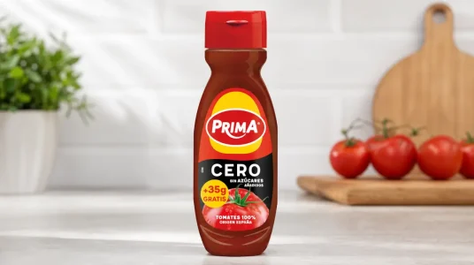 Ketchup Prima Cero de 265+35 g sin azúcares añadidos