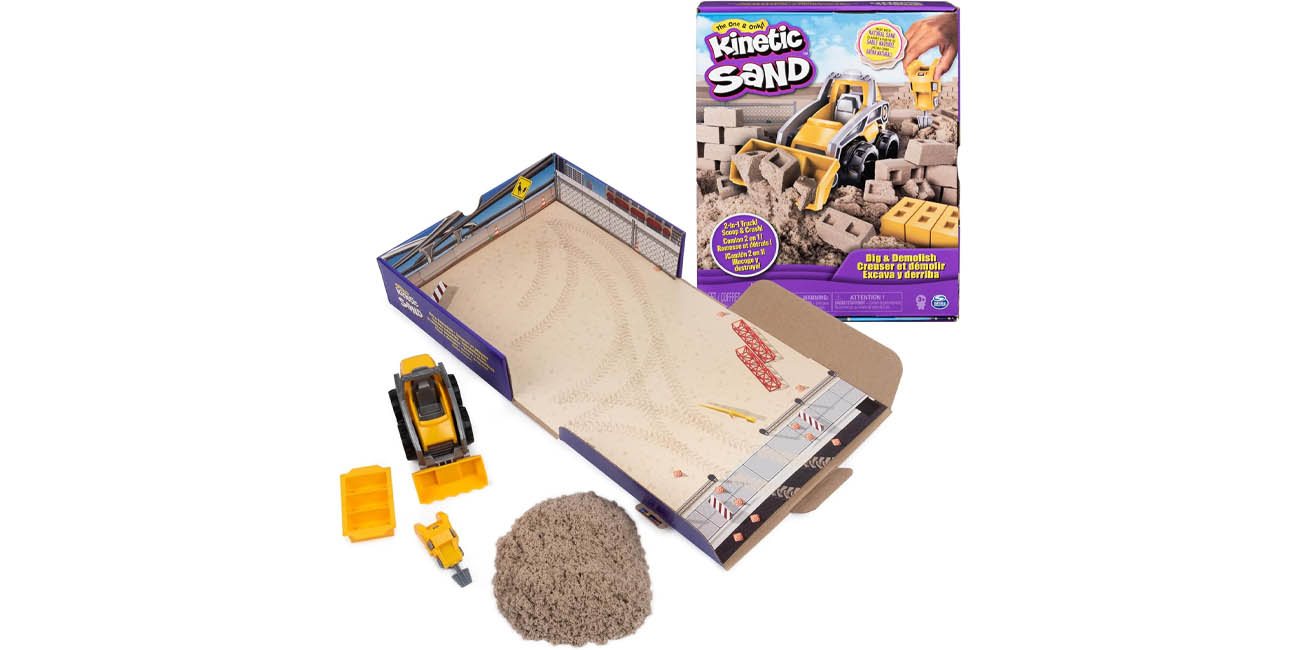 Kit Kinetic Sand - Excava y Derriba