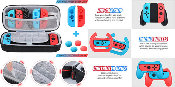 Kit de accesorios Icyant 18 en 1 para Nintendo Switch