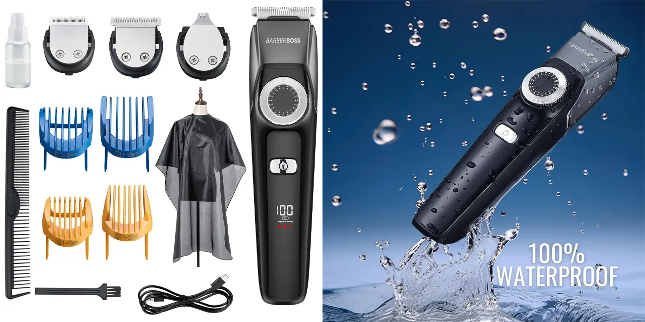 Kit de aseo facial 3 en 1 BarberBoss QR-6086