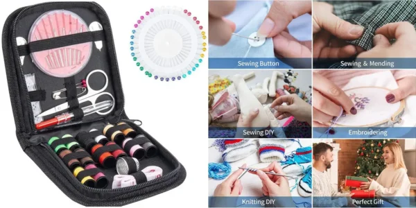 Kit de costura portátil de 91 piezas