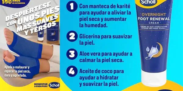 kit crema nocturna para pies Scholl con taloneras oferta
