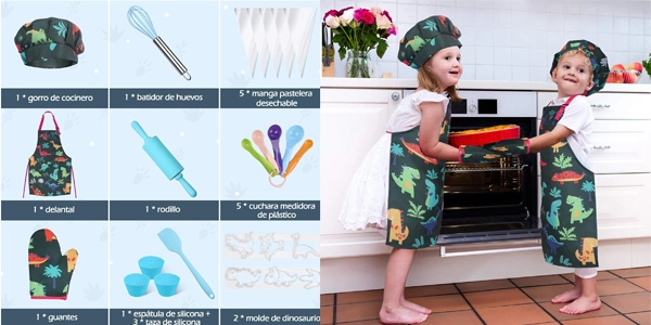 kit de cocina de 27 piezas Anpro para niños oferta
