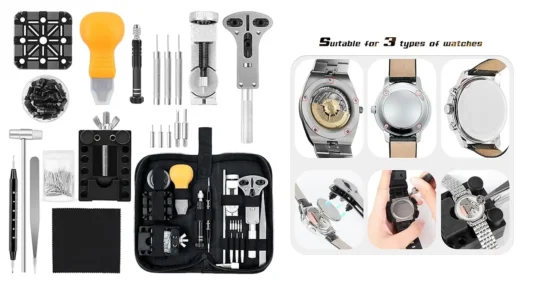Kit de herramientas para reparación de relojes AiqInu barato